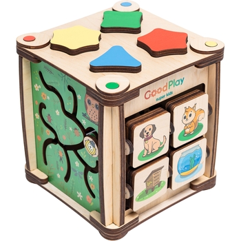 Бизикубик GoodPlay Первые шаги 17х17х18 см (K102) - Pampik - 4