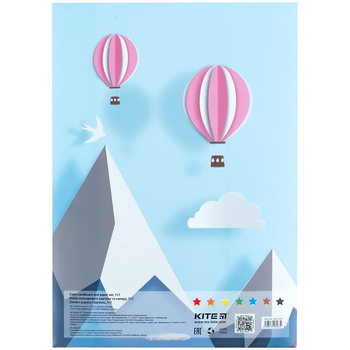 Набір паперу та картону Kite, A4, 7+7 шт. (K24-1256) - Pampik - 2