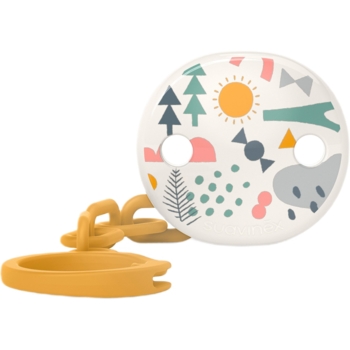 Клипса для пустышки Suavinex A walk in the park, желтый (308233) - Pampik