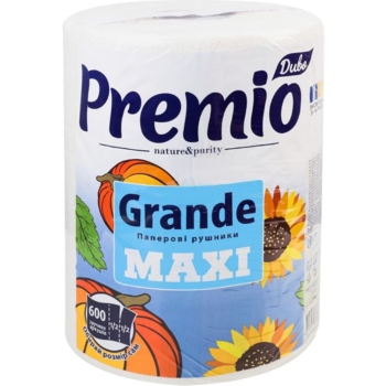 Паперові рушники Диво Premio Grande Maxi двошарові, 1 рулон - Pampik