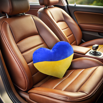 Іграшка м'яка Масік Серце жовто-блакитне, 32 см (МС 180402-03) - Pampik - 4