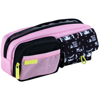 Пенал мягкий Kite 8.5x22x3.5 см розово-черный (K24-2701-5) - Pampik - 2