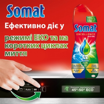 Гель для миття посуду в посудомийній машині Somat Excellence Duo, 684+684 мл - Pampik - 8