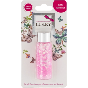 Детские гель-блестки Lukky для тела, волос и лица, розовый (T20256) - Pampik