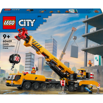 Конструктор LEGO City Жовтий пересувний будівельний кран, 1116 деталей (60409) - Pampik