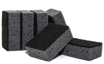 Губки кухонні Stark крупнопористі для гриля, 98х68х35 мм, 5+1 шт., чорний - Pampik - 2