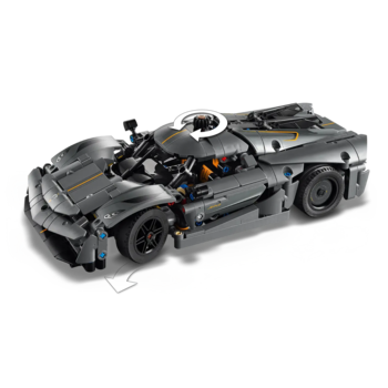 Конструктор LEGO Technic Koenigsegg Jesko Absolut сірий гіперкар, 801 деталь (42173) - Pampik - 5
