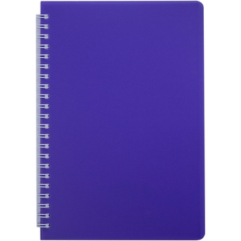 Книга записная Buromax Bright в клеточку В5 спираль фиолетовая 60 листов (BM.24554155-07) - Pampik
