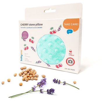 Грелка BabyOno Cherry с косточками вишни и ароматом лаванды, 13х16 см, мятный (796/04) - Pampik - 2