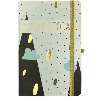 Книга записная Buromax Positivo в клеточку 207х136 мм на резинке голубая 96 листов (BM.255110-14) - Pampik