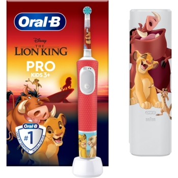 Дитяча електрична зубна щітка Oral-B Pro Kids Король Лев з футляром - Pampik - 2