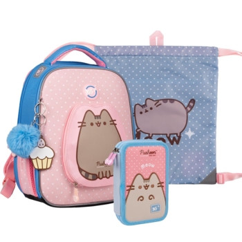 Рюкзак Yes H-100 Collection Pusheen с пеналом и сумкой (559777) - Pampik
