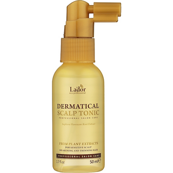 Тонік для шкіри голови проти випадіння волосся La'dor Dermatical Scalp Tonic 50 мл - Pampik