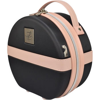 Бьюті-кейс Semi Line 5L Black/Pink Cream (T5671-1) - Pampik