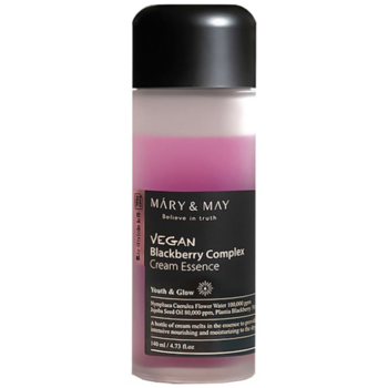 Крем-есенція для живлення та зволоження шкіри Mary&May Vegan Blackberry Complex Cream Essence 140 мл (BT20224) - Pampik