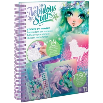 Набор для творчества Nebulous Stars Скетчбук Стикеры по номерам (11129) - Pampik