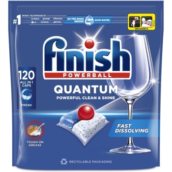 Капсули для посудомийних машин Finish Quantum All in 1, 120 шт. - Pampik