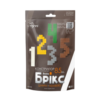 Конструктор Tigres Брикс Цифры, 85 элементов (40008) - Pampik - 2