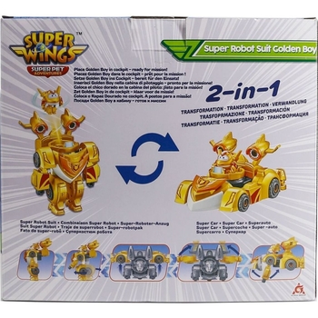 Игровой набор Super Wings Super Robot Suit Золотой Мальчик (EU770352) - Pampik - 5
