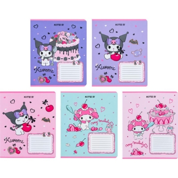 Набор тетрадей Kite Kuromi А5 в линейку 18 листов 20 шт. (HK24-237) - Pampik