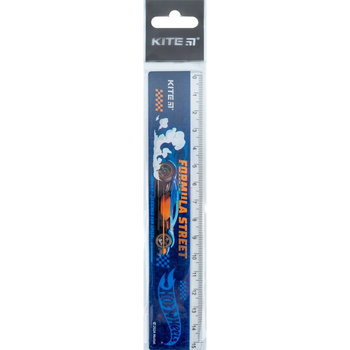 Лінійка пластикова Kite Hot Wheels 15 см (HW24-090) - Pampik - 2