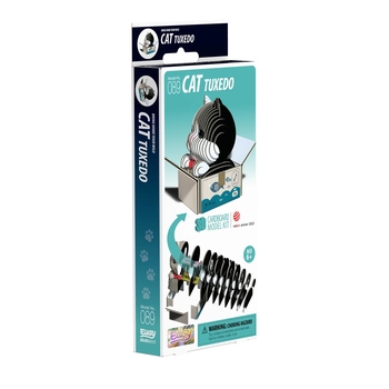 Збірна 3Д модель Eugy Зоопарк Кошеня чорно-біле (XEG-089) - Pampik - 6