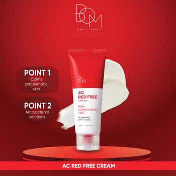 Крем для обличчя Beauty of Majesty BOM AC Red Free Cream з колоїдною сіркою та ніацинамідом 50 мл - Pampik - 4