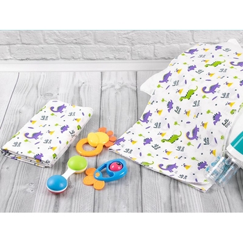 Пелюшка Руно ситець 95х110 см Динозаврики (204.03_динозаврики) - Pampik - 5