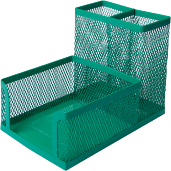 Органайзер настольный Buromax 100x150x90 мм зеленый (BM.6242-04) - Pampik