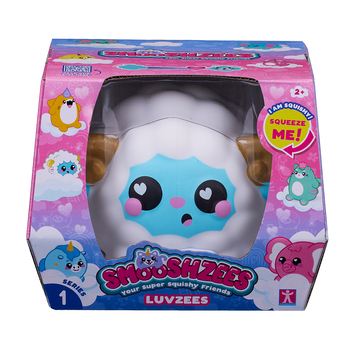 Игрушка-антистресс Smooshzees Luvzees Баранчик Блепо коллекционная белая (8229) - Pampik - 4