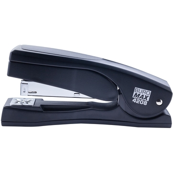 Степлер Buromax пластиковый с поворотным рычагом №24/6, 26/6, 20 листов черный (BM.4208-01) - Pampik