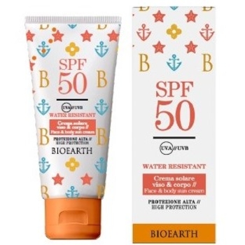 Сонцезахисний крем для обличчя і тіла Bioearth Spf50 100 мл - Pampik