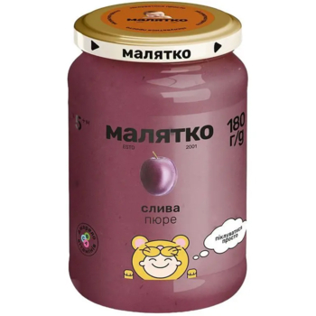 Пюре Малятко Слива, 180 г - Pampik