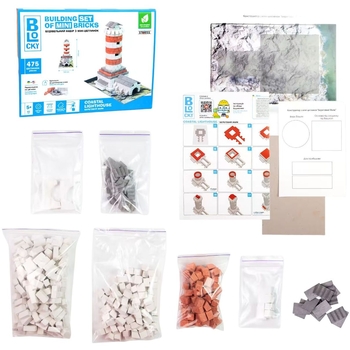 Будівельний набір для творчості Strateg Blocky Береговий маяк (31009) - Pampik - 2