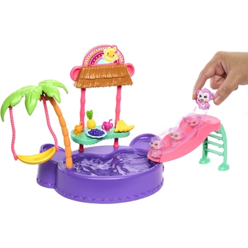 Игровой набор Enchantimals Sunshine beach Тропический бассейн Обезьяна Мэгги (HTW73) - Pampik - 3