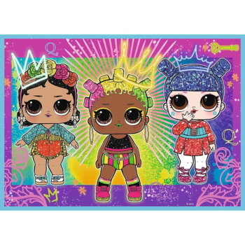 Пазли Trefl 4 в 1 Знайомтеся з ляльками Дівчатками із загадками (34613) - Pampik - 4