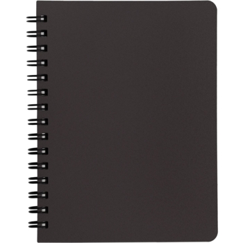 Книга записная Buromax Office в клеточку, А6, спираль, темно-коричневая, 96 листов (BM.24651150-19) - Pampik