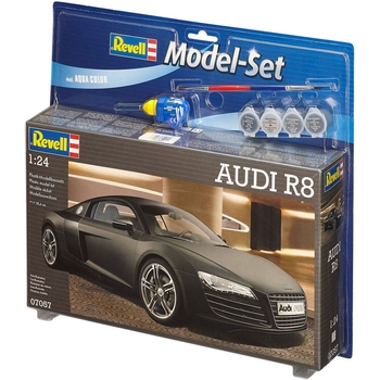 Збірна модель Revell Автомобіль Audi R8, рівень 4, масштаб 1:24, 106 деталей (RVL-67057) - Pampik