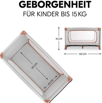 Детский манеж Hauck Dream N Play Plus Dusty Cork - Pampik - 4