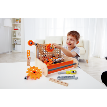 Конструктор Hape Junior Inventor Інструменти для експериментів 32 елементів (E3029) - Pampik - 7