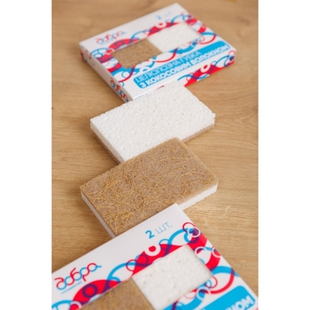 Целлюлозные губки Добра Господарочка из кокосового волокна, 2 шт. - Pampik - 6