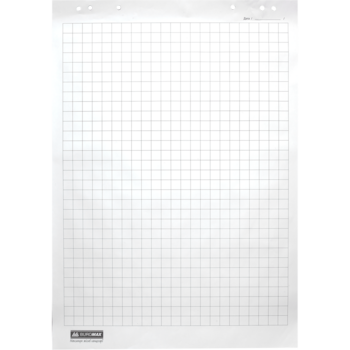 Блок бумаги для флипчартов Buromax в клеточку 64х90 см 20 шт. (BM.2297) - Pampik