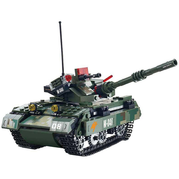 Машинка-конструктор на дистанційному керуванні Wise Block Бойовий танк 507 деталей (EU389048) - Pampik - 2