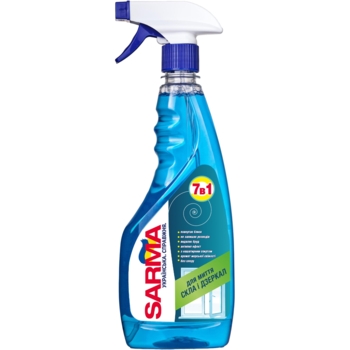 Засіб для миття скла та дзеркал Sarma Sea Breeze 500 мл з тригером - Pampik