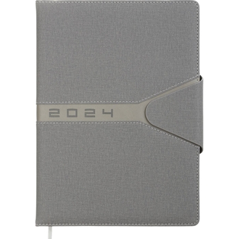 Ежедневник датированный Buromax Navigator 2024 A4 серый (BM.2746-09) - Pampik