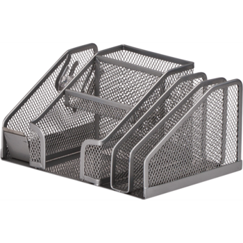 Органайзер настольный Buromax 210x150x100 мм серебряный (BM.6241-24) - Pampik