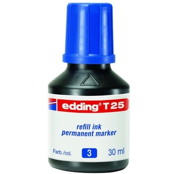 Чернила для заправки Edding Permanent e-T25 синие (e-T25/03) - Pampik