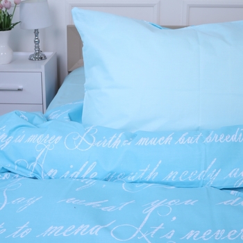 Комплект постельного белья MirSon Ranforce Elite 17-4744 Manuscript 110 х 140 см - Pampik - 3