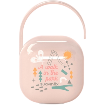 Футляр для пустушки Suavinex A walk in the park, рожевий (308202) - Pampik