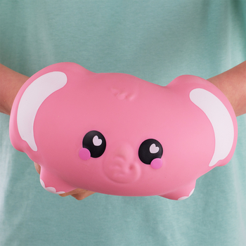 Игрушка-антистресс Smooshzees Snugzees Слон Баблз коллекционная розовая (8232) - Pampik - 6